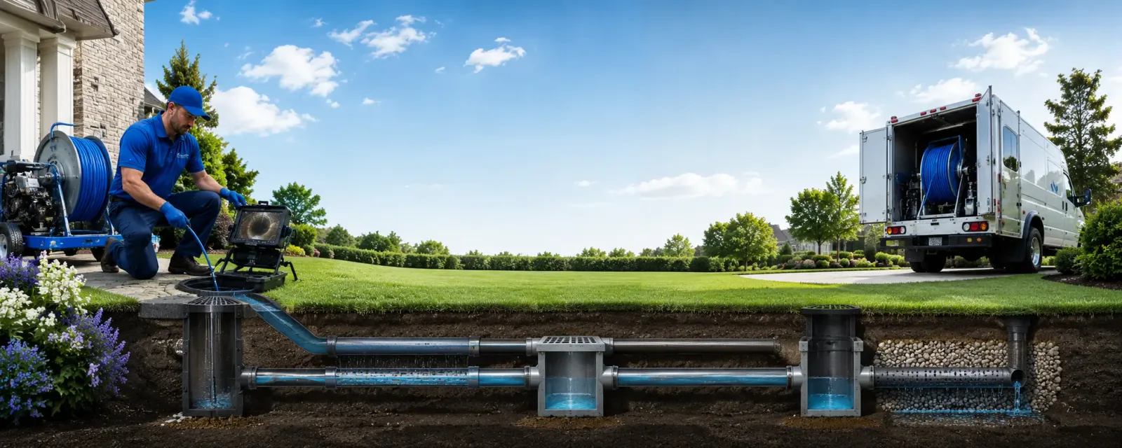 Outdoor drain cleaning information for Harmony, NC
